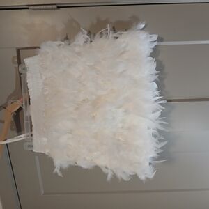 White Feather Skirt